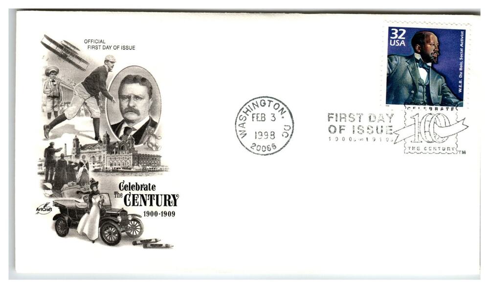 Scott #3189 W.E.B. Du Bois 1999 First Day Cover FDC Artcraft